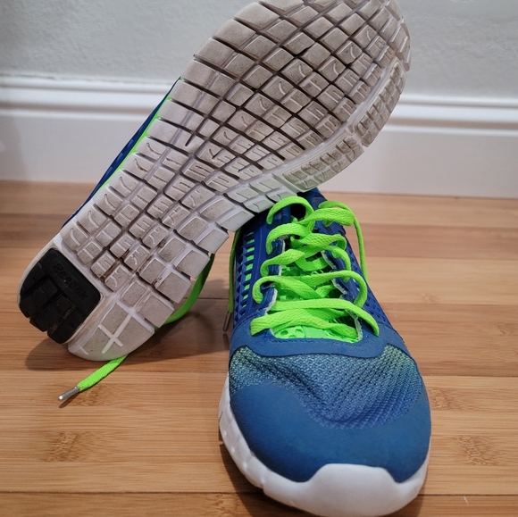 Reebok ZQUICK 2.0, Nanoweb, Blue / Yellow, Super Light Running mens size 8.5 - Picture 4 of 4